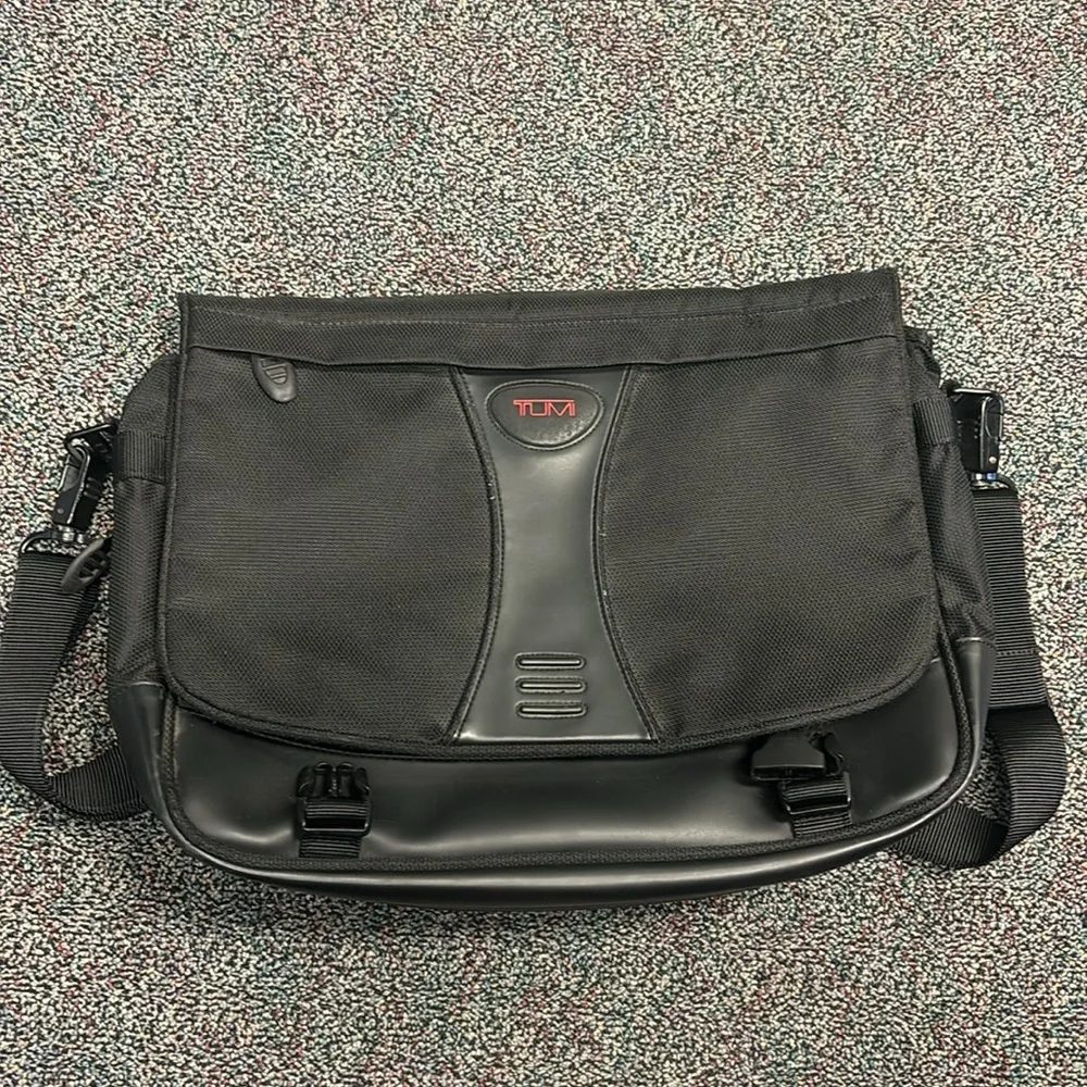 TUMI Black Messenger Bag